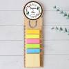 Marcapáginas personalizado de madera "Modelo Ágape" Detalles invitados boda - Detalles personalizables para Boda