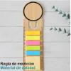 Marcapáginas de madera con notas y regla Detalle de comunión - Detalles comunión unisex