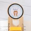 Marcapáginas personalizado de madera "Modelo Gemelas" Detalles invitados bautizo - Detalles personalizables para Bautizo