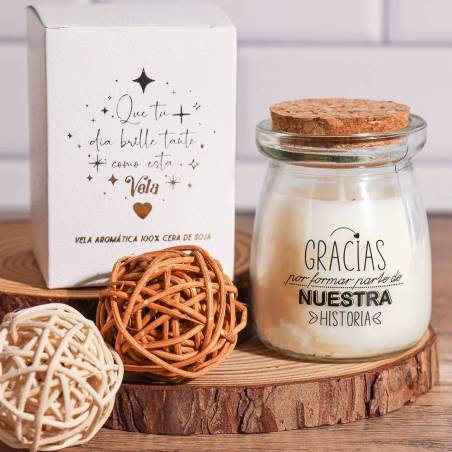 Velas con frases Detalles para invitados boda - Inicio