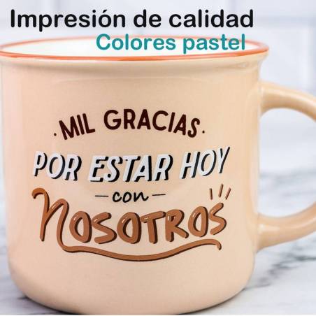 Tazas con frases orignales Detalles invitados boda - Inicio