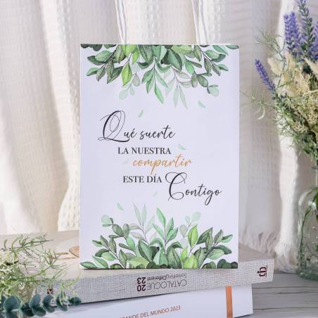 copy of Bolsas con frases Bolsas kraft con frases Detalles invitados de boda - Bolsitas, Cajitas, Tarros