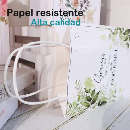 copy of Bolsas con frases Bolsas kraft con frases Detalles invitados de boda - Bolsitas, Cajitas, Tarros