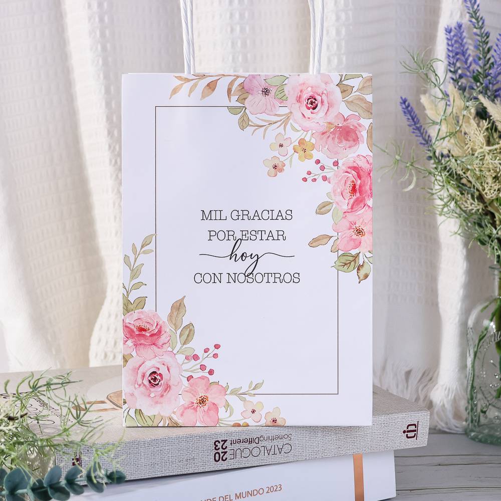 copy of Bolsas con frases Bolsas kraft con frases Detalles invitados de boda - Bolsitas, Cajitas, Tarros