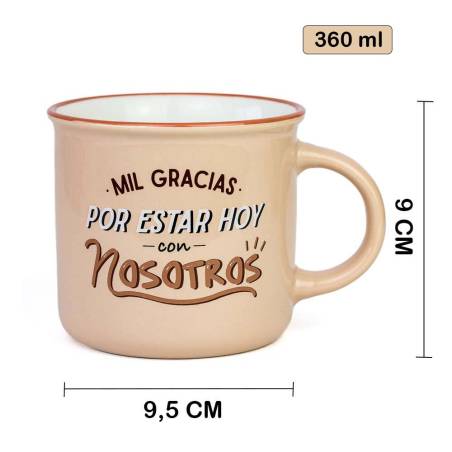 Tazas con frases originales Detalles invitados boda - Detalles boda unisex