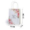Bolsas con frases Bolsas flores con frases Detalles invitados de comunión - Detalles comunión unisex