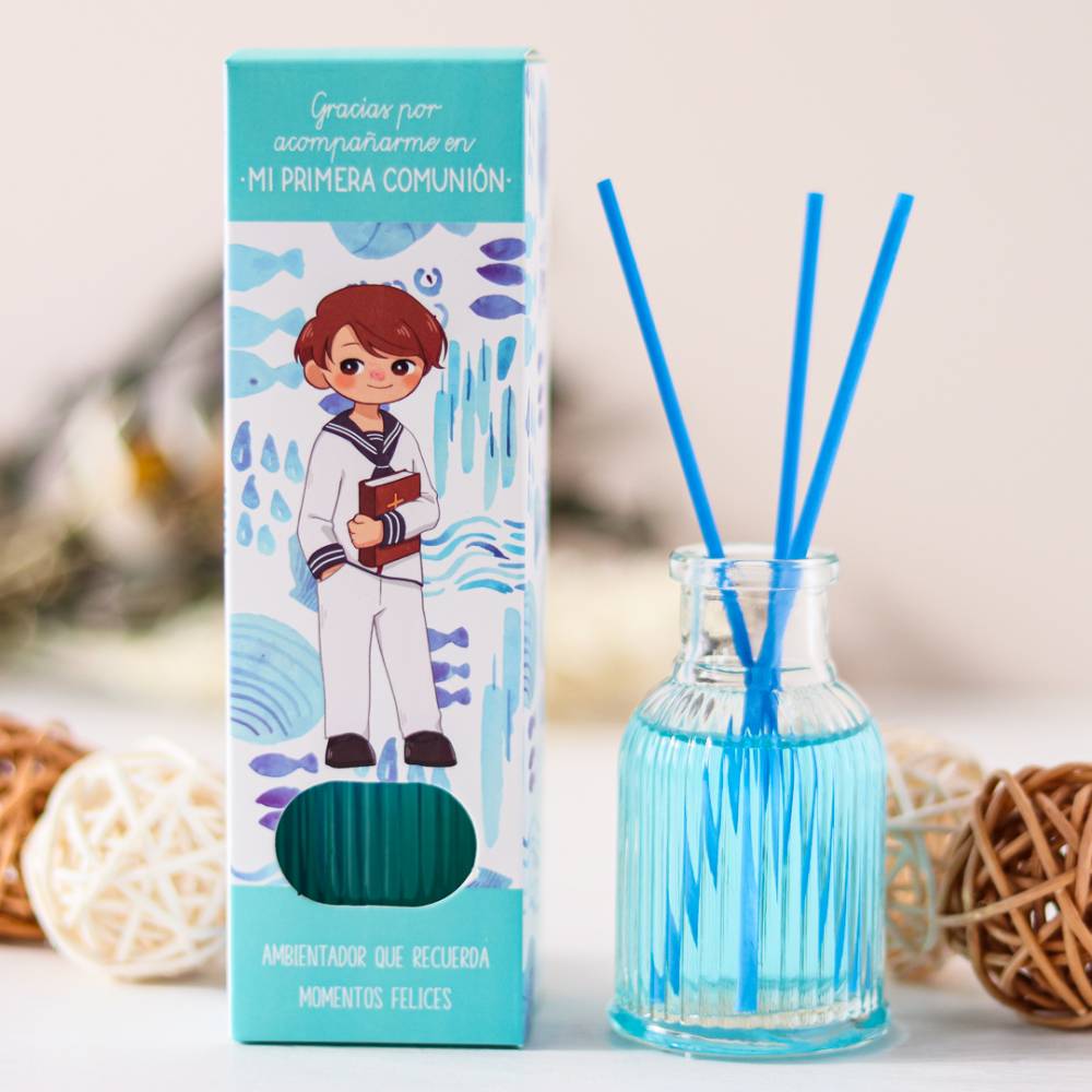 Ambientador mikado comunión niño Detalles de comunión - Detalles comunión unisex