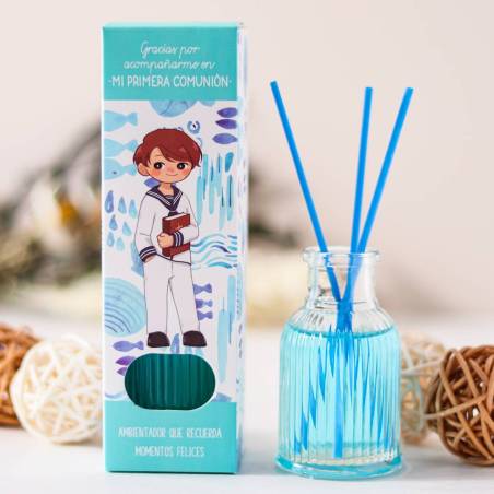 Ambientador mikado comunión niño Detalles de comunión - Detalles comunión unisex