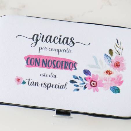 Set de manicura detalles de boda mujer modelo flores - Detalles De Boda