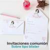 Pack 10 Invitaciones de comunión niño Modelo "Niño playa" - Invitaciones De Comunión