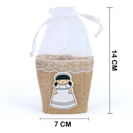 Bolsa para detalles Comunión niña Detalles para invitados de comunión - Envoltorio Regalo de comunión