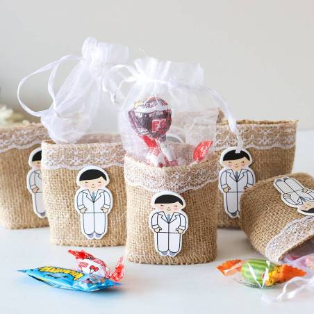 Bolsa para detalles Comunión niño Detalles para invitados de comunión - Envoltorio Regalo de comunión