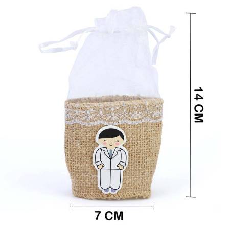 Bolsa para detalles Comunión niño Detalles para invitados de comunión - Envoltorio Regalo de comunión