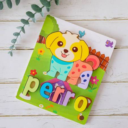 Puzzle para niños, Puzzle 3D de madera, Juegos para niños, Detalles de bautizo - Detalles De Bautizo Para Niños