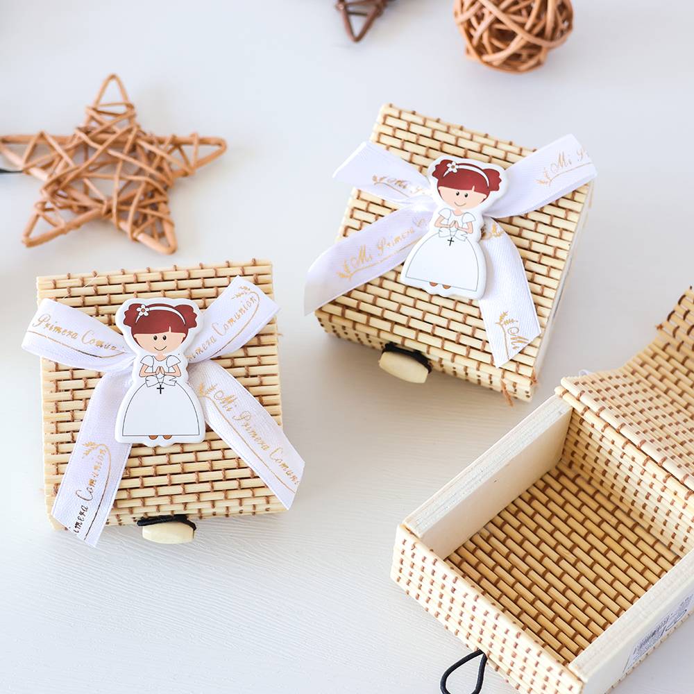 Caja para detalles comunión niña Caja para regalos comunión - Envoltorio Regalo de comunión