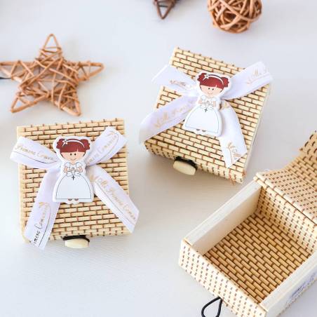 Caja para detalles comunión niña Caja para regalos comunión - Envoltorio Regalo de comunión
