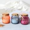 Velas con frase decorativas, Velas cristal de color, Detalles para invitados de comunión - Inicio