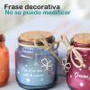 Velas con frase decorativas, Velas cristal de color, Detalles para invitados de comunión - Inicio