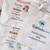 Bolsa de tela personalizada Bautizo "Elefante niña" Detalles de bautizo - Detalles personalizables para Bautizo