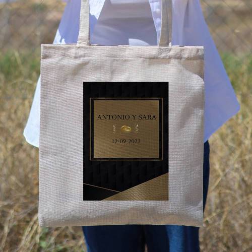 Bolsa de tela personalizada Boda "Elegance" Detalles de boda - Detalles personalizables para Boda