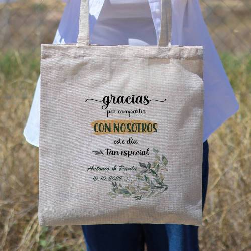 Bolsa de tela personalizada Boda "Especial" Detalles de boda - Detalles personalizables para Boda