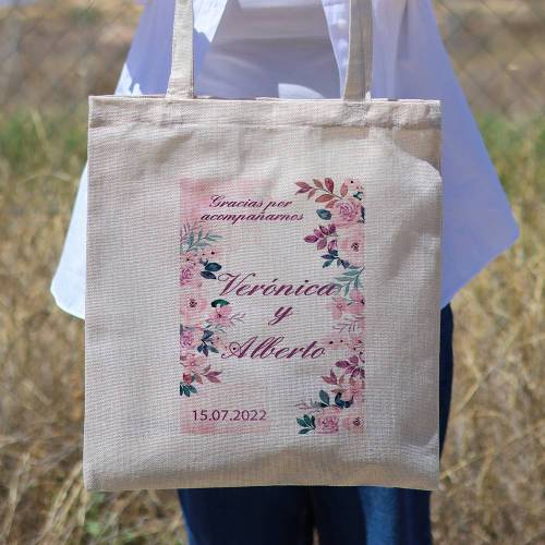 Bolsa de tela personalizada Boda "Jardín" Detalles de boda - Detalles personalizables para Boda