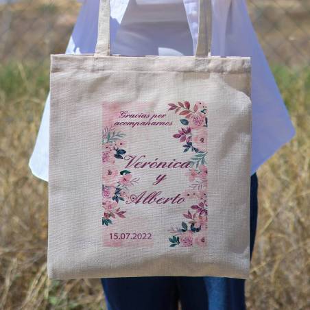 Bolsa de tela personalizada Boda "Jardín" Detalles de boda - Detalles personalizables para Boda