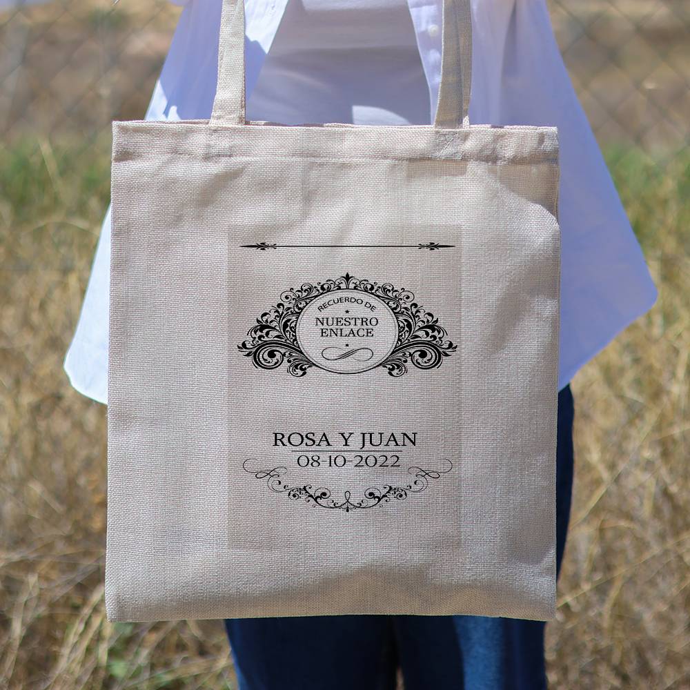 Bolsa de tela personalizada Boda "Máscara" Detalles de boda - Detalles personalizables para Boda