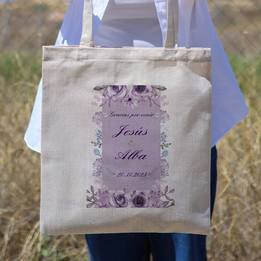 Bolsa de tela personalizada Boda "Voileta" Detalles de boda - Detalles personalizables para Boda