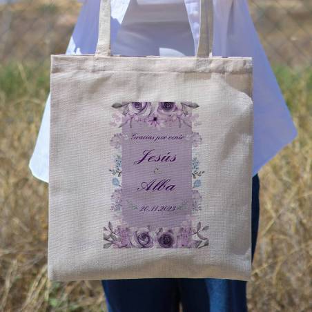 Bolsa de tela personalizada Boda "Voileta" Detalles de boda - Detalles personalizables para Boda