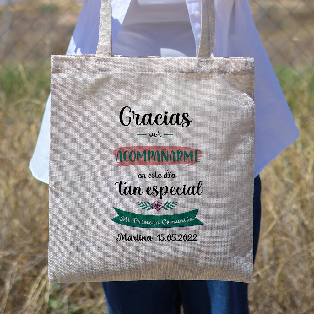 Bolsa de tela personalizada Comunión "Friends" Detalles de comunión - Detalles personalizables para Comunión