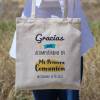 Bolsa de tela personalizada Comunión "Gracias" Detalles de comunión - Detalles personalizables para Comunión