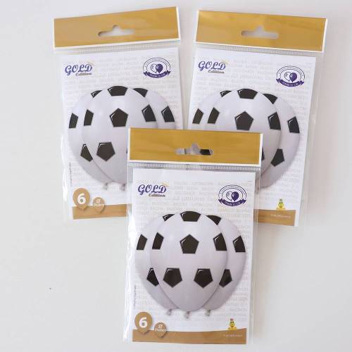 1 paquete de Set de 10 globos de fúbol Globos para decorar - Accesorios