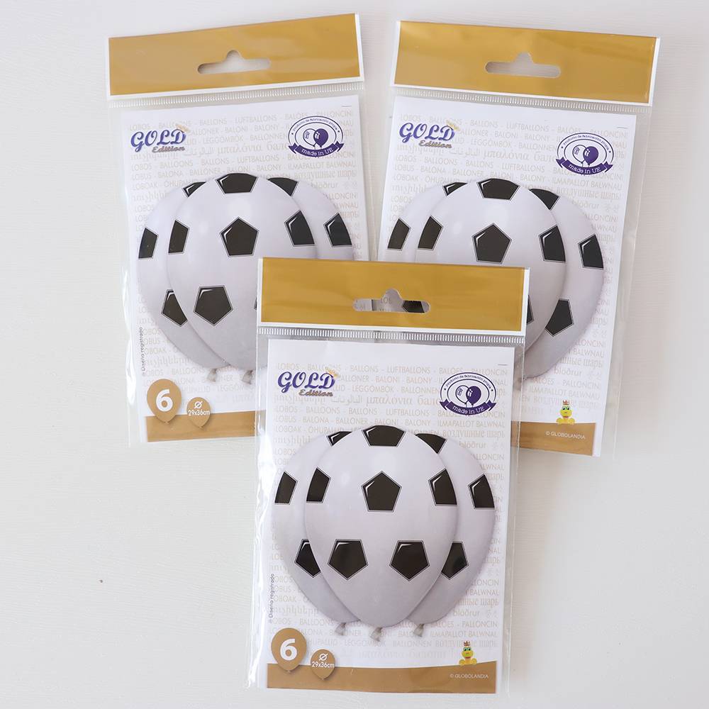 1 paquete de Set de 10 globos de fúbol Globos para decorar - Accesorios