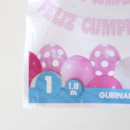 Guirnalda de globos de cumpleaños de niña rosa - Decoración Cumpleaños