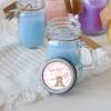 Vela personalizada en jarrita "Modelo bautizo Valentina" Detalles personalizados bautizo - Velas personalizadas bautizo