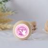 Yoyo pegatina personalizada modelo Cigüeña para niña bautizo - Yoyo personalizado bautizo