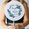 Abanico personalizado para boda "Modelo Diana" Detalles para invitados de boda - Abanicos personalizados boda
