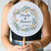 Abanico personalizado para boda "Modelo Colorines" Detalles para invitados de boda - Abanicos personalizados boda