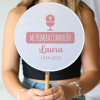 Abanico personalizado para comunión "Modelo Laura" Detalles para invitados de comunión - Abanicos personalizados comunión