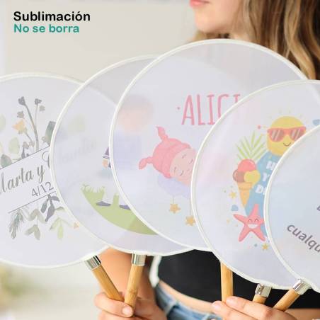 Abanico personalizado para bautizo "Modelo Raúl" Detalles para invitados de bautizo - Inicio