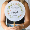 Abanico personalizado para comunión "Modelo Primavera" Detalles para invitados de comunión - Abanicos personalizados comunión