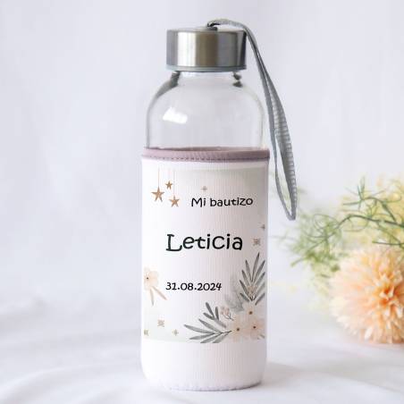 Botella personalizada Bautizo "Estrellas" Detalles de bautizo - Detalles personalizables para Bautizo