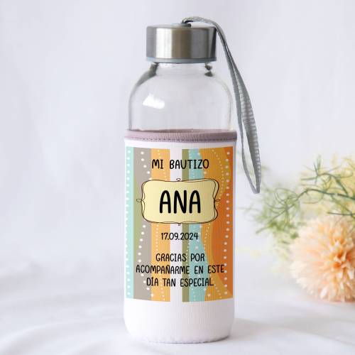 Botella personalizada Bautizo "Colorines" Detalles de bautizo - Detalles personalizables para Bautizo