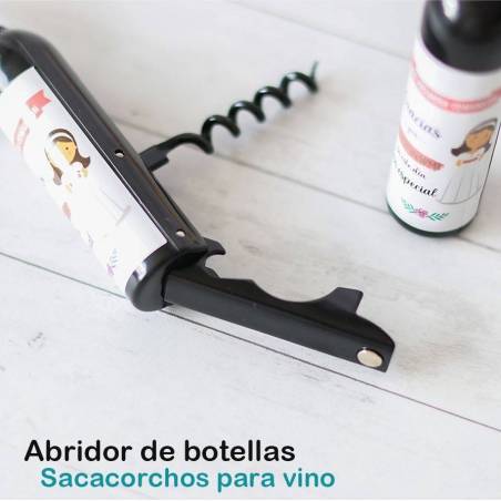 Sacacorchos con pegatina de comunión de niña, Detalles invitados comunión - Detalles De Comunión Para Hombres