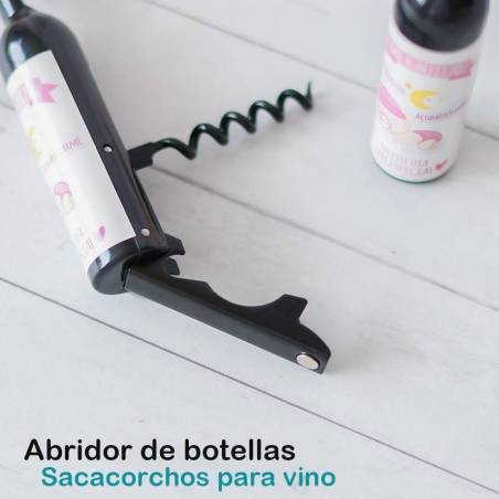 Sacacorchos con pegatina de bautizo de niño, Detalles bautizo invitados - Detalles De Bautizo Para Hombres