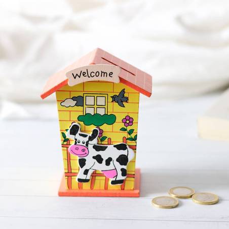 Hucha para niños Hucha de madera Regalos para niños - Detalles para cumpleaños