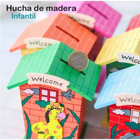 Hucha para niños Hucha de madera Regalos para niños - Detalles para cumpleaños