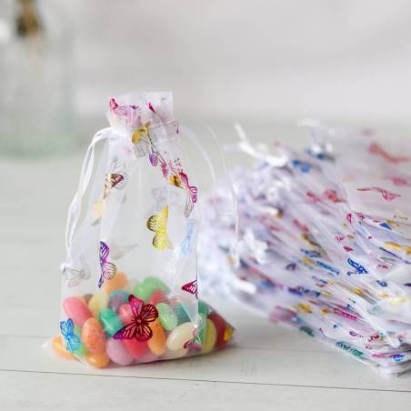 Bolsa de organza mariposa 7x8 cm - Envoltorio Regalo