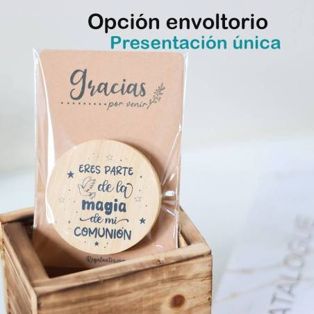 Abridor de madera con Frase de comunión - Inicio